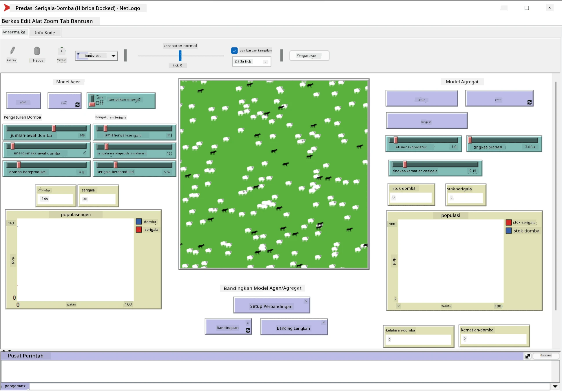 NetLogo Main Screen