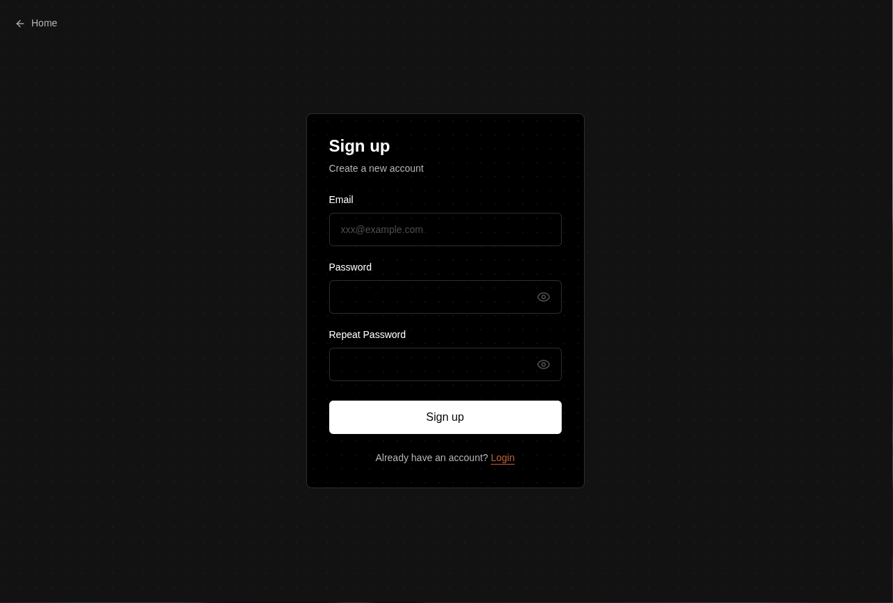 Sign Up