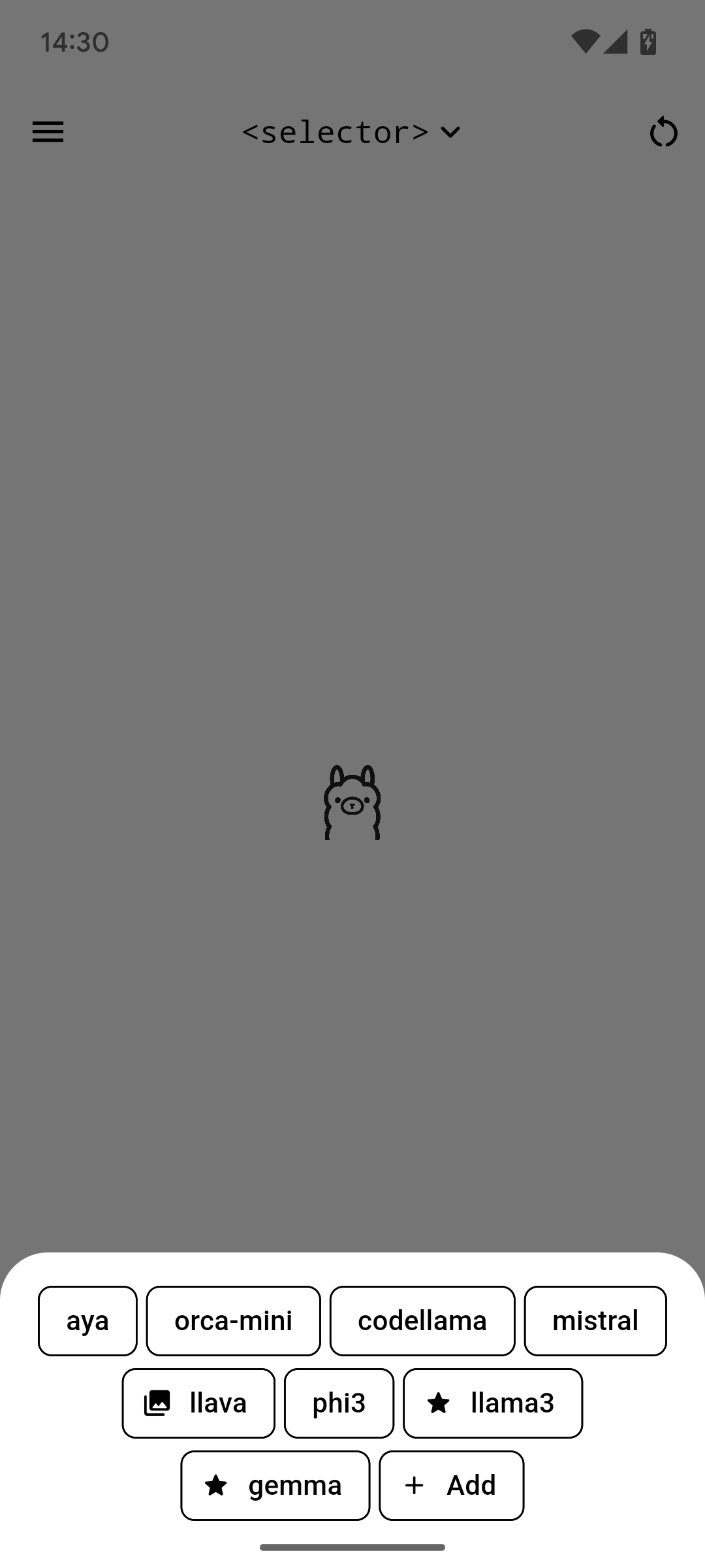 model selector