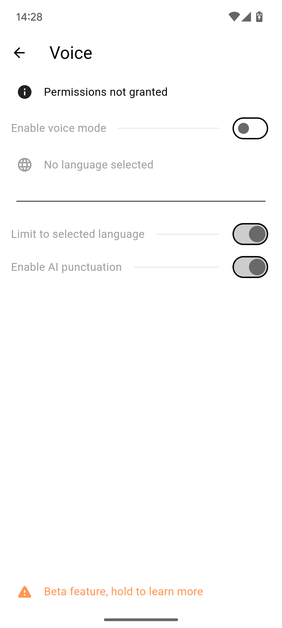 no permissions