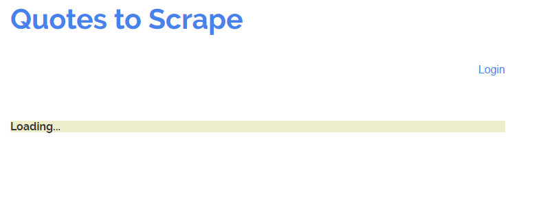 Response from quotes.toscrape.com/scroll
